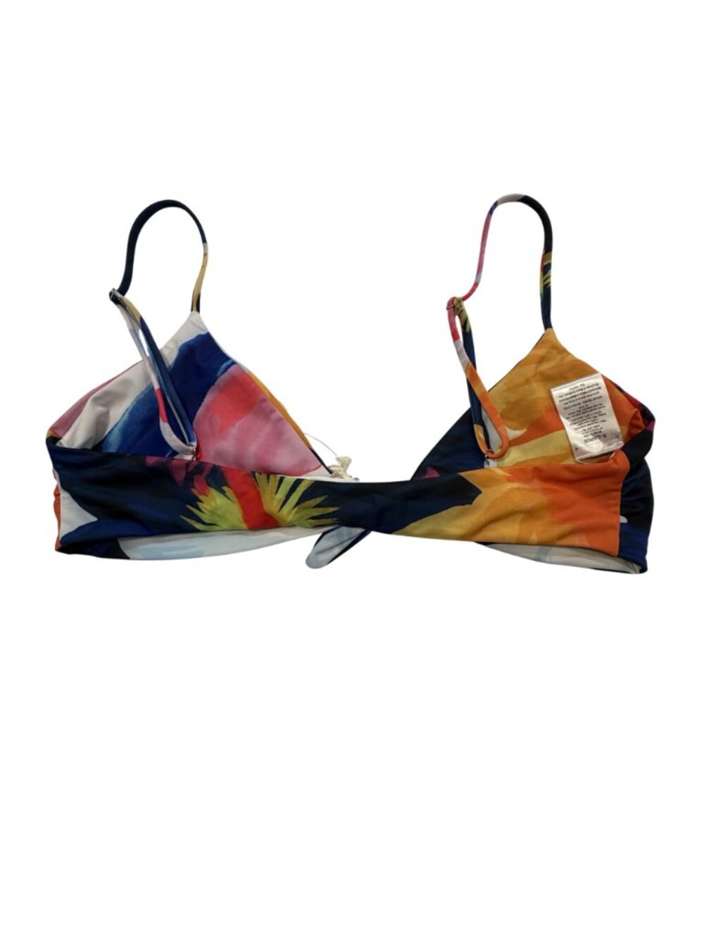 NWT Mara Hoffman Carla Bikini Top White Multi XL Recycled Eco Fabric Adjustable - Picture 4 of 12